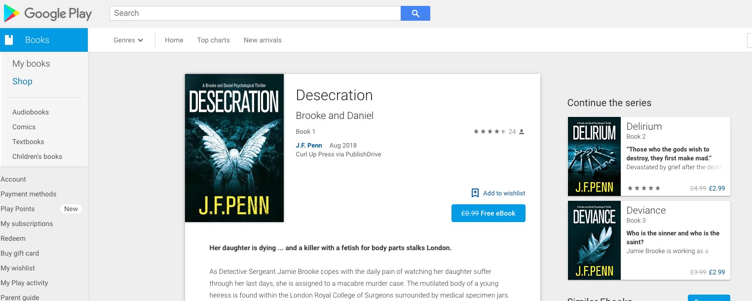 Distribute to Google Play Books with PublishDrive